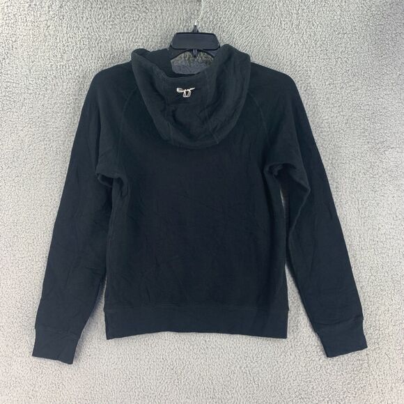 TNA Aritzia Womens Hoodie Sweatshirt Sz S Black Logo Lounge Athletic - Picture 10 of 12